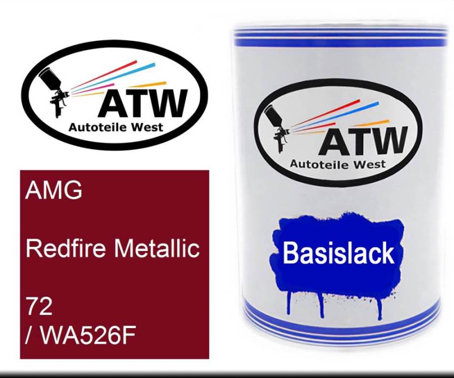 AMG, Redfire Metallic, 72 / WA526F: 500ml Lackdose, von ATW Autoteile West.